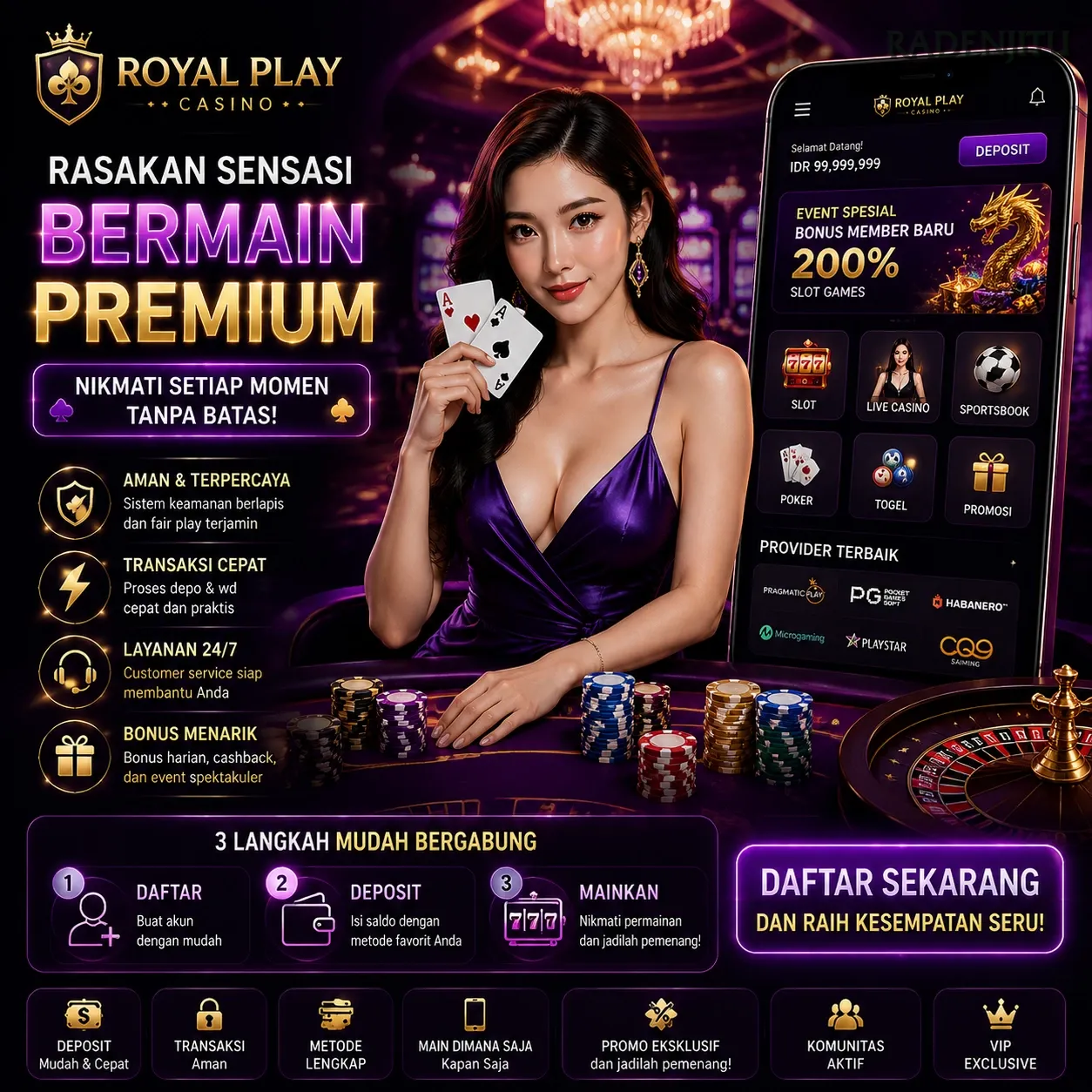 Ikon aplikasi radenjitu resmi